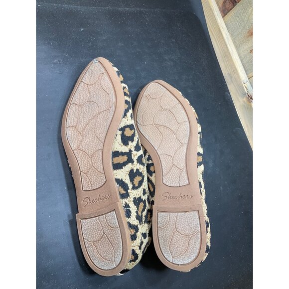 Skechers Womens Leopard Print Ballet Flats Size 6.5 Air Cooled Memory Foam - Picture 6 of 6